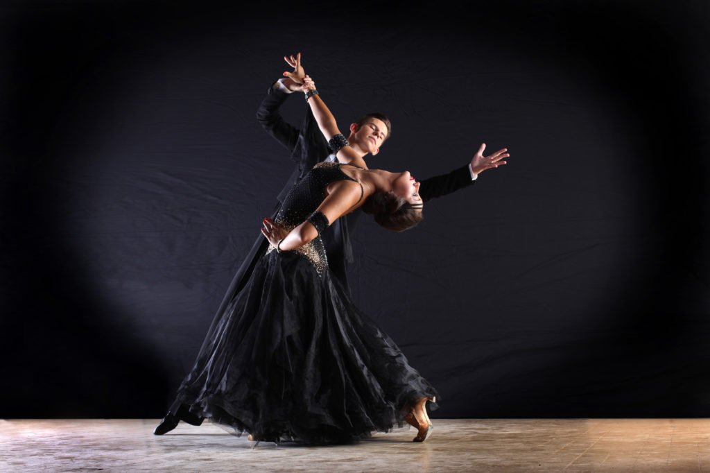 Ballroom dance class display